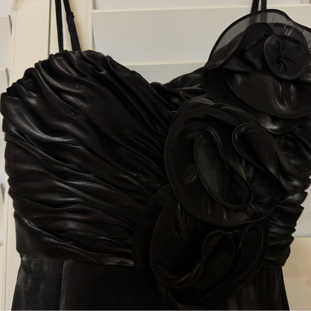 Aidan Mattox Organza Strapless Mini Black Dress Size: 6 NWT - Picture 9 of 14
